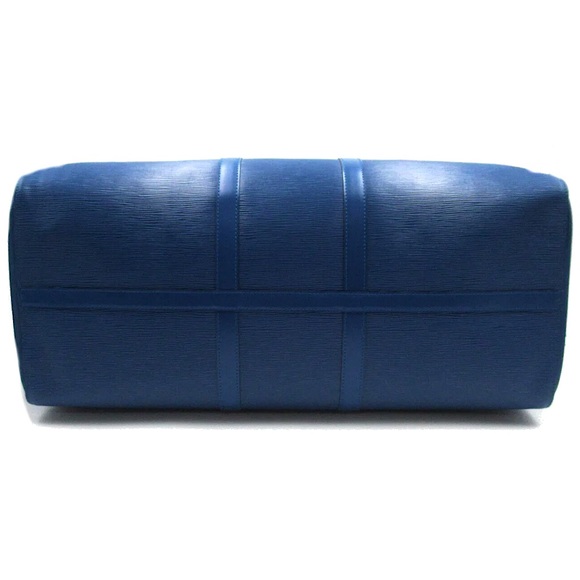 LOUIS VUITTON Blue Epi Leather Keepall 60 Boston Travel Duffel Bag SP0915 - Picture 5 of 15